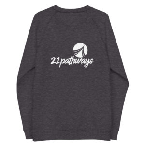 Unisex organic raglan sweatshirt